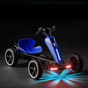 Електрокарт акумуляторний Bambi складний дитячий M-6277 EBR-3 Синій