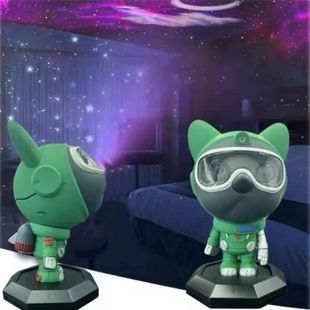 Проектор зоряного неба у вигляді космічного собаки Spase Dog Galaxy Star Light Зелений