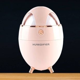 Ультразвуковий зволожувач повітря Humidifier у формі яйця Рожевий