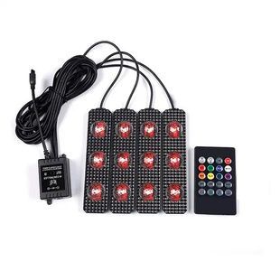 Світлодіодне підсвічування салону авто RGB led на 3 лампочки