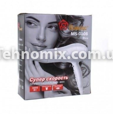 Професійний фен для волосся Domotec MS-0808 3000W White