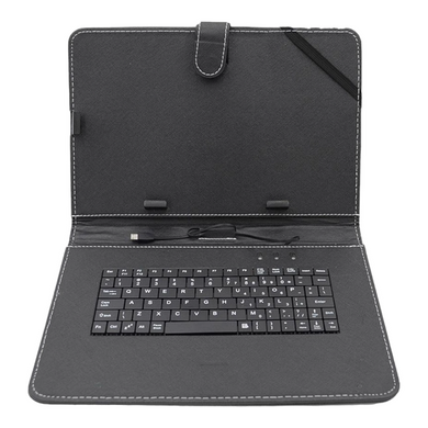 Чехол для планшета универсальный с клавиатурой с диагональю 10" Black Черный