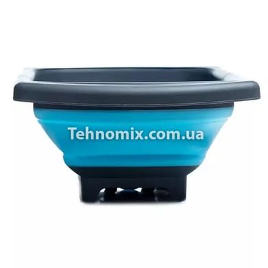 Складна силіконовий дуршор для миття овочів і фруктів JM-608-1 Синій