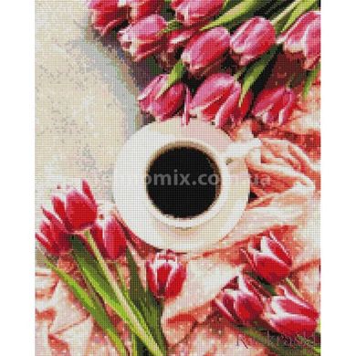 Алмазна мозаїка Тюльпани до кави DBS1047