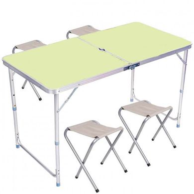 Стіл і стільці для пікніка Folding Table Зелений