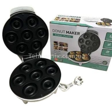 Прилад для приготування пончиків на 7 шт. Donut Maker Білий