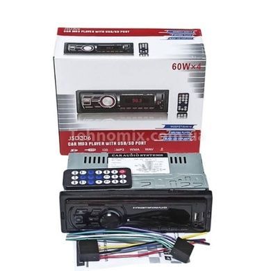 Автомагнитола с пультом 60Вт CAR MP3 JSD 306+BT