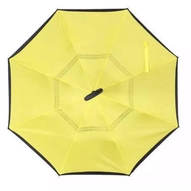 Парасолька навпаки Up Brella однотонна Жовта