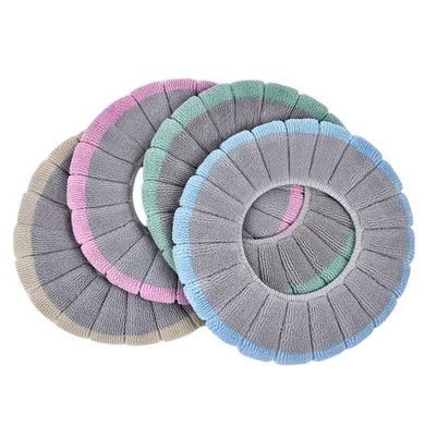 Чехол-сидение на унитаз Toilet seat cover AND-2-1 Серый с розовым