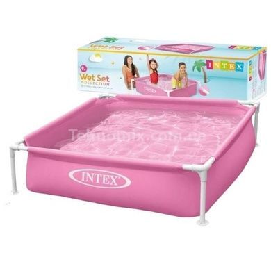 Басейн каркасний 122*122*30см 337л Intex 57172 PN Рожевий