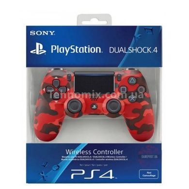 Беспроводной bluetooth джойстик DOUBLESHOCK 4 Wireless Controller Красный камуфляж