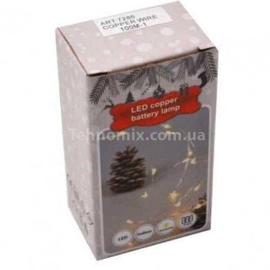 Гірлянда 30LED 3м на батарейках + USB Блакитна