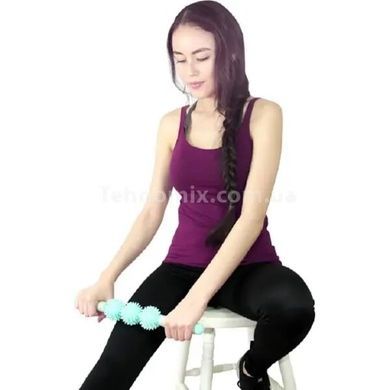 Ролик массажный для йоги Massage stick Бирюзовый