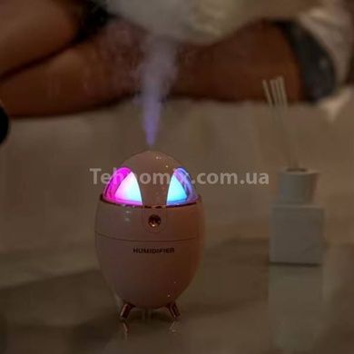 Ультразвуковой увлажнитель воздуха Humidifier в форме яйца Розовый