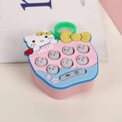 Брелок интерактивный Pop It Hello Kitty №1 Розовый с голубым