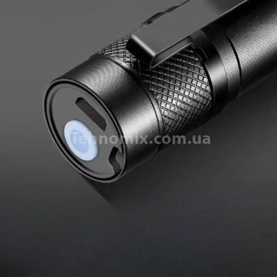 Ручной светодиодный туристический LED фонарь с боковым светом Charging Flashlight Черный