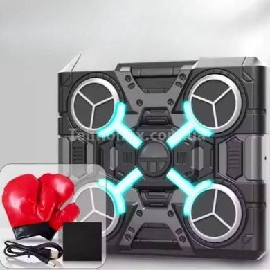 Тренажер боксерский музыкальный для тренировки реакции Musical Boxing Target Черный