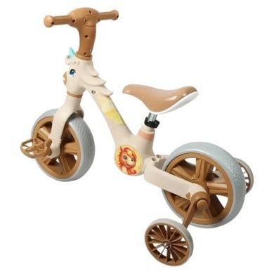 Велосипед детский со страховочными съемными колесами Best Trike JM-1071-9 Коричневый