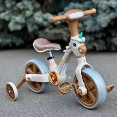 Велосипед детский со страховочными съемными колесами Best Trike JM-1071-9 Коричневый