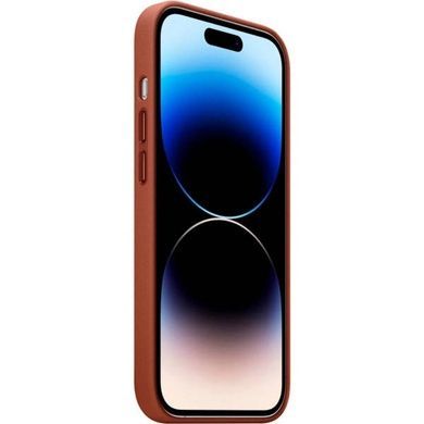 Чохол для смартфона Leather AAA Full Magsafe IC для iPhone 15 Pro Saddle Brown