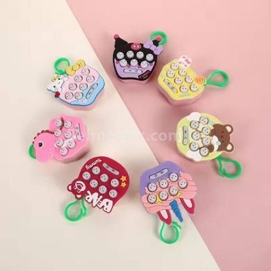Брелок интерактивный Pop It Hello Kitty №1 Розовый с голубым