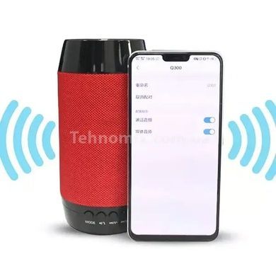 Портативная колонка SPS Q300 Bluetooth с подставкой для телефона Красная