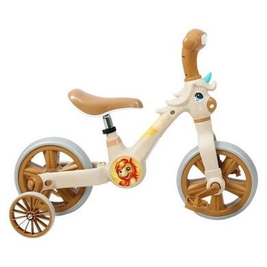 Велосипед детский со страховочными съемными колесами Best Trike JM-1071-9 Коричневый