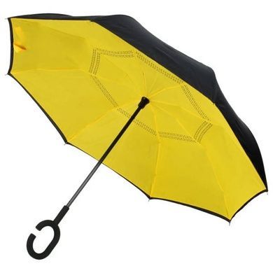 Парасолька навпаки Up Brella однотонна Жовта