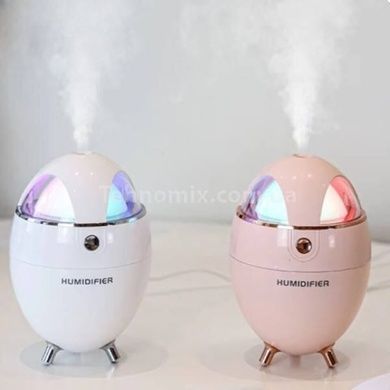 Ультразвуковой увлажнитель воздуха Humidifier в форме яйца Розовый