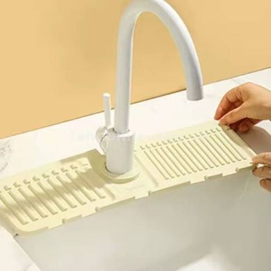 Коврик брызговик на кран Drain mat LY-692 Бежевый