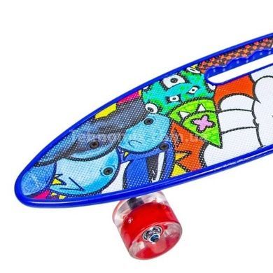 Пенні борд з колесами, що світяться PU Penny Board EYE Гаффіті очей