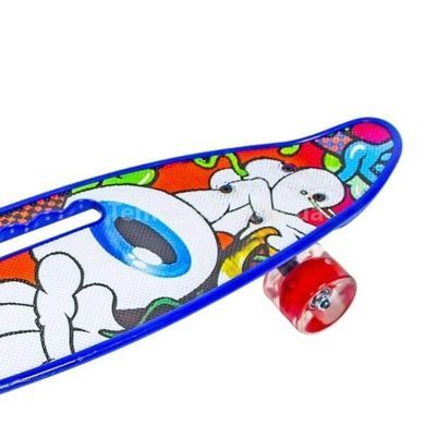 Пенні борд з колесами, що світяться PU Penny Board EYE Гаффіті очей