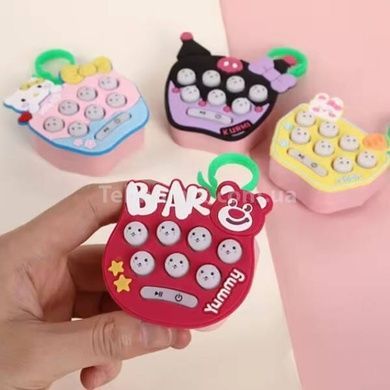 Брелок интерактивный Pop It Hello Kitty №1 Розовый с голубым