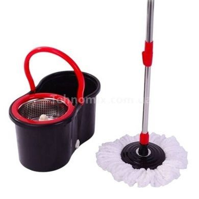 Комплект для уборки ведро 8л и круглая швабра Spin Mop 360 Gold Diamond ТК00028 Черный