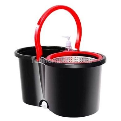 Комплект для уборки ведро 8л и круглая швабра Spin Mop 360 Gold Diamond ТК00028 Черный