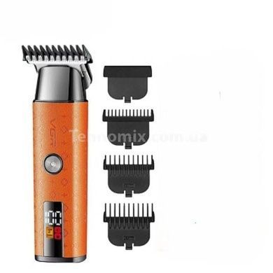 Тример акумуляторний 3 насадки 600mAh VGR V-943 ORANGE Помаранчевий