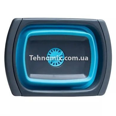 Складной силиконовый дуршлаг для мытья овощей и фруктов JM-608-1 Синий