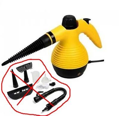 УЦІНКА! Ручний вертикальний відпарювач - пароочисник Steam cleaner DF-A001 Жовтий