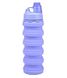 Cиликоновая складная бутылка 500 мл Фиолетовая