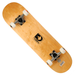 Скейт деревянный 801, наждак, колёса PU Skatebord