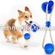 Іграшка для собак канат на присосці з м'ячем Pet molar toys Синя