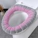 Чехол-сидение на унитаз Toilet seat cover AND-2-1 Серый с розовым