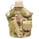 Фляга пластикова з чохлом у забарвленні камуфляжу MILITARY STYLE 1L