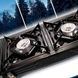 Плита газовая туристическая на 2 конфорки под газовые баллоны Alpen Camping Texas Черная