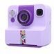 Фотоапарат моментального друку HD Print Camera Фіолетова