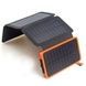 Power Bank с тремя солнечными панелями для автономной зарядки 10000 mAh Черный с оранжевым