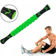 Роликовый массажер для мышц всего тела Muscle stick Зелёный