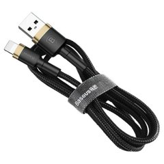 Кабель Baseus Cafule Cable USB For iP 2A 3m Gold+Black