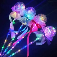 Кулька на паличці аксесуар на вечірку Glow Sticks For Fairies Фіолетова стрічка
