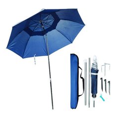 Зонт для рыбалки 1,8м с наклоном, УФ-защита Синий